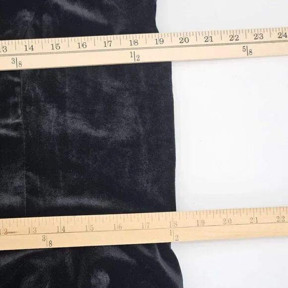 Hot Topic Black & White Collar Velvet Mini Dress Women's Size XXL Fit & Flare - Picture 9 of 11